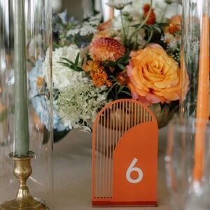 Boho wedding table numbers